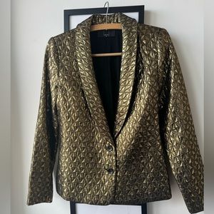 DOLCE VITA Gold Blazer Size XS